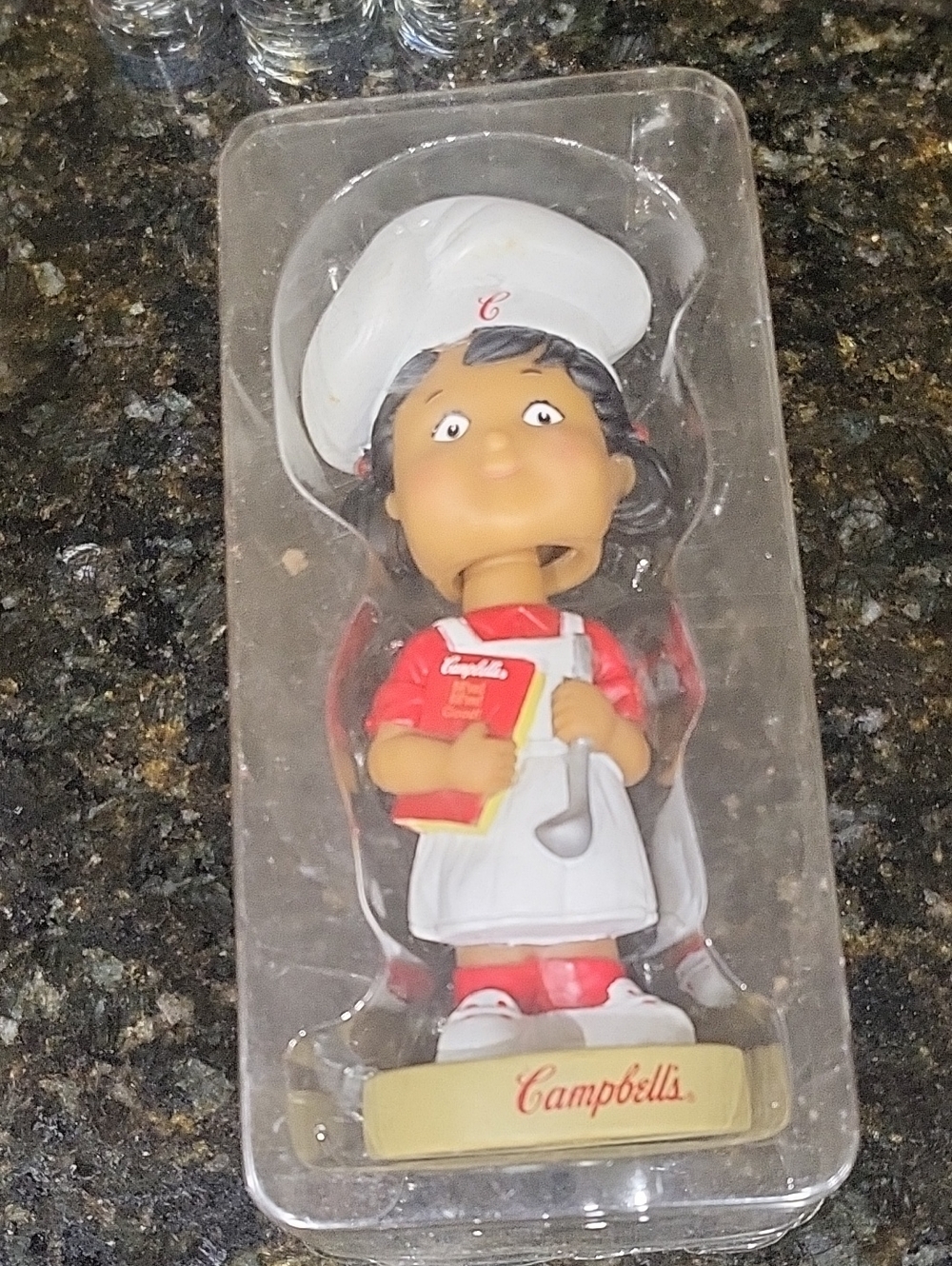 Bobble Head Campbell's Soup Kids Bobble Head Girl Chef Collectible 2002 w/ box